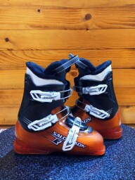 LYŽE ROSSIGNOL PURSUIT JR 120CM + LYŽIARKY SALOMON T3 ORANGE 23MP